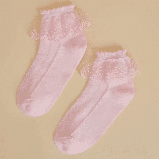 chaussettes enfants en rose