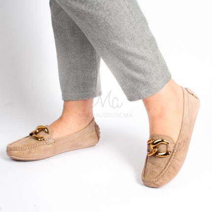 CHARLENE - Mocassins en Beige