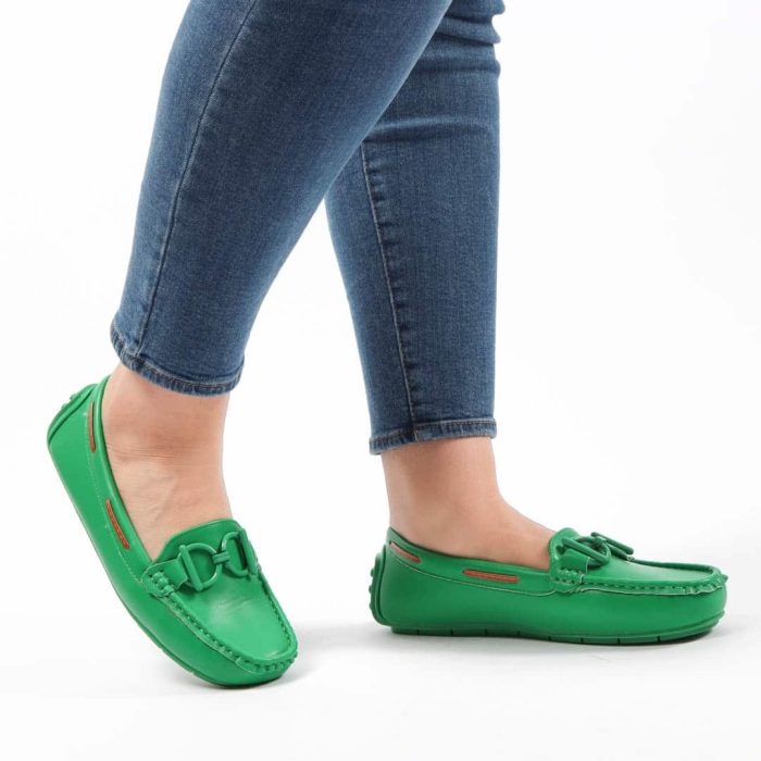 YOULIA – Mocassinns Femmes en Vert – Image 1