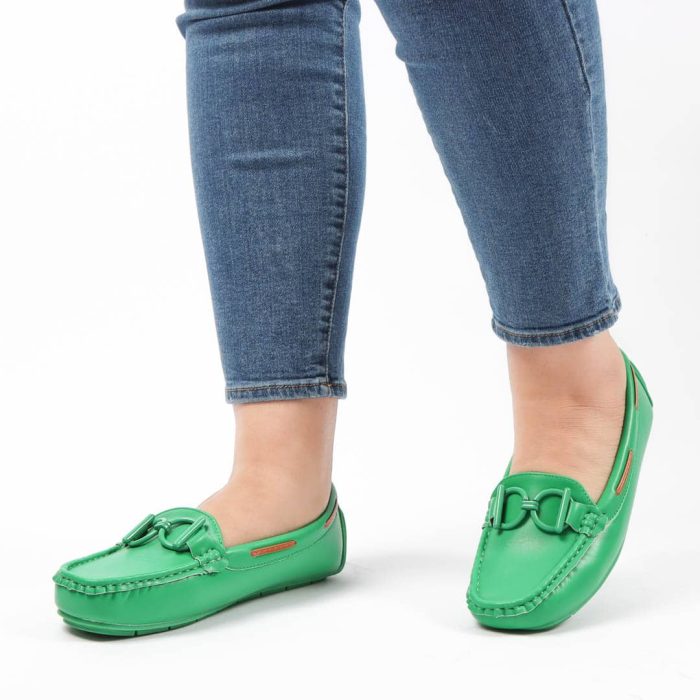 YOULIA – Mocassinns Femmes en Vert – Image 3