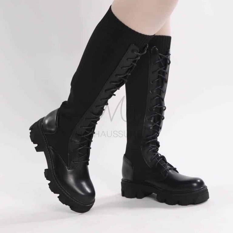 naya – bottes à talon en noir