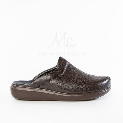 Ortho - Sabots Médical 100% Cuir en Marron