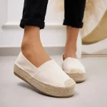 Flocon – Espadrilles Compensées en Beige