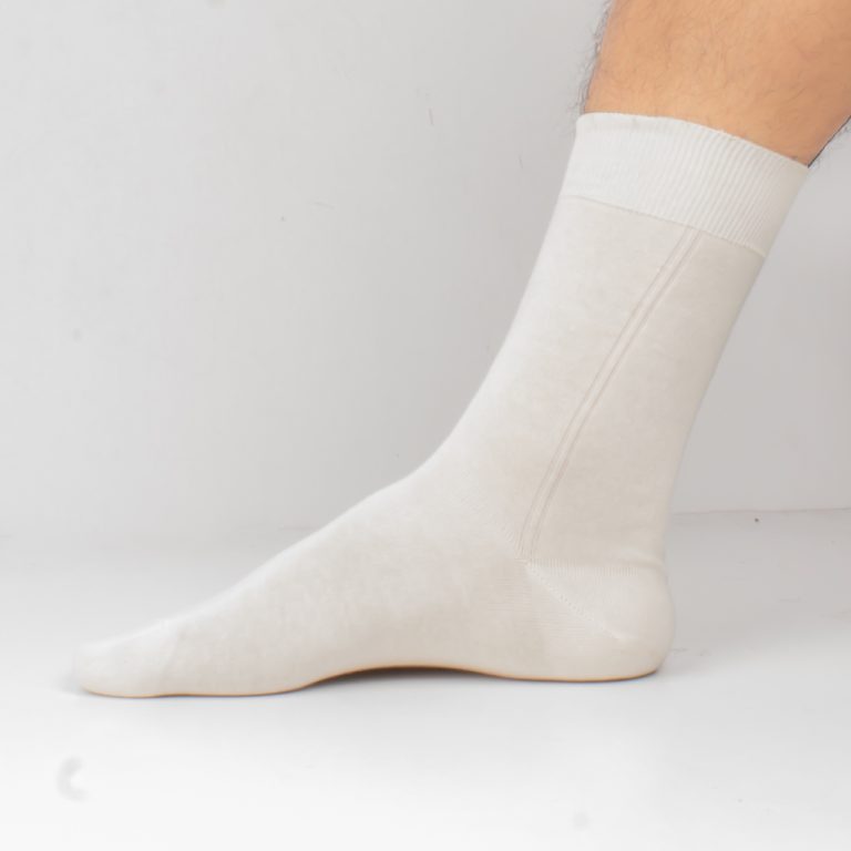 chaussettes blanc en coton