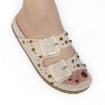 Chamsi - Sandales plates en Beige – Image 2