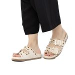 Chamsi - Sandales plates en Beige – Image 4