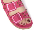 Chamsi - Sandales plates en Fuchsia – Image 2
