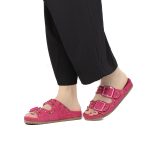 Chamsi - Sandales plates en Fuchsia – Image 4