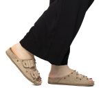 Chamsi - Sandales plates en Kaki – Image 3