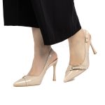 Noor - Escarpins demi talon en Beige – Image 4