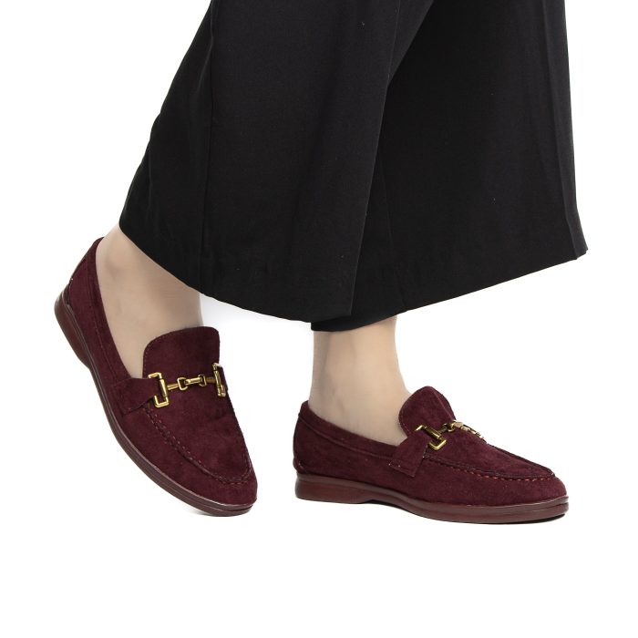 Rihla – Mocassins Femmes en Bordeaux – Image 1