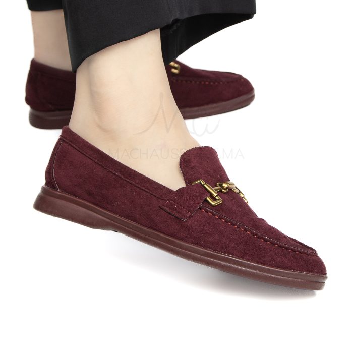Rihla – Mocassins Femmes en Bordeaux – Image 5