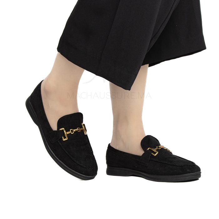 Rihla – Mocassins Femmes en Noir – Image 1