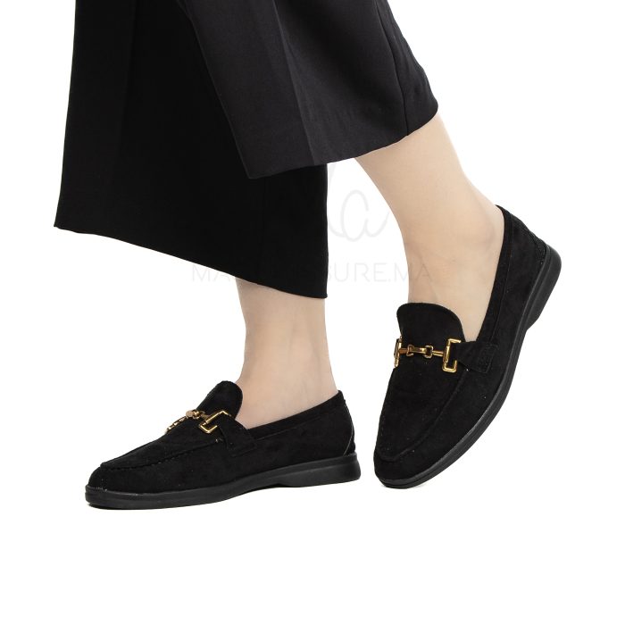 Rihla – Mocassins Femmes en Noir – Image 4
