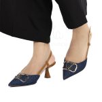 Sabra - Escarpins demi talon en Jeans – Image 4