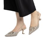Sabra - Escarpins demi talon en Kaki – Image 4