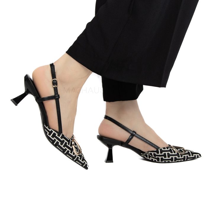Sabra - Escarpins demi talon en Noir – Image 3