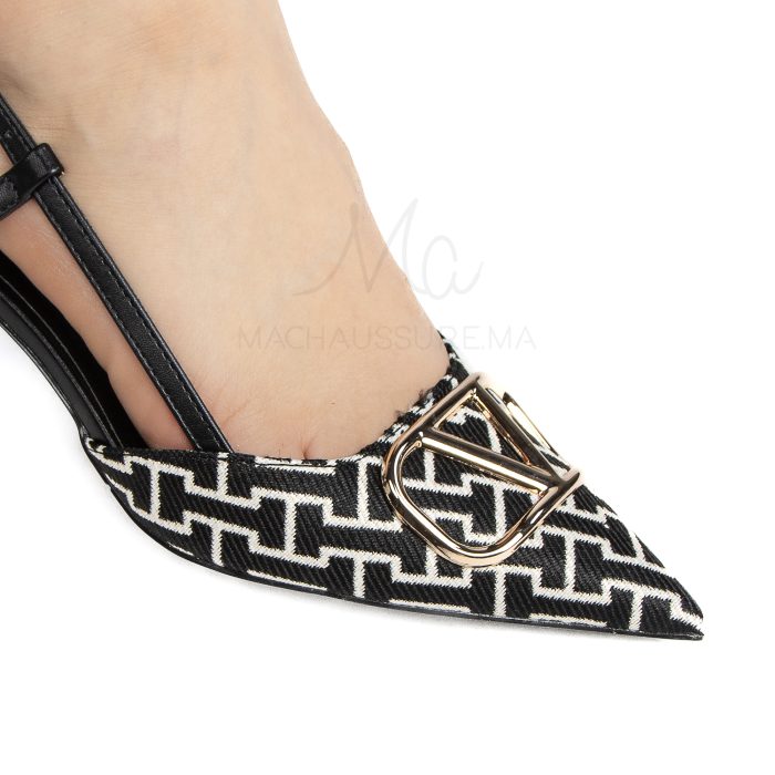 Sabra - Escarpins demi talon en Noir – Image 2