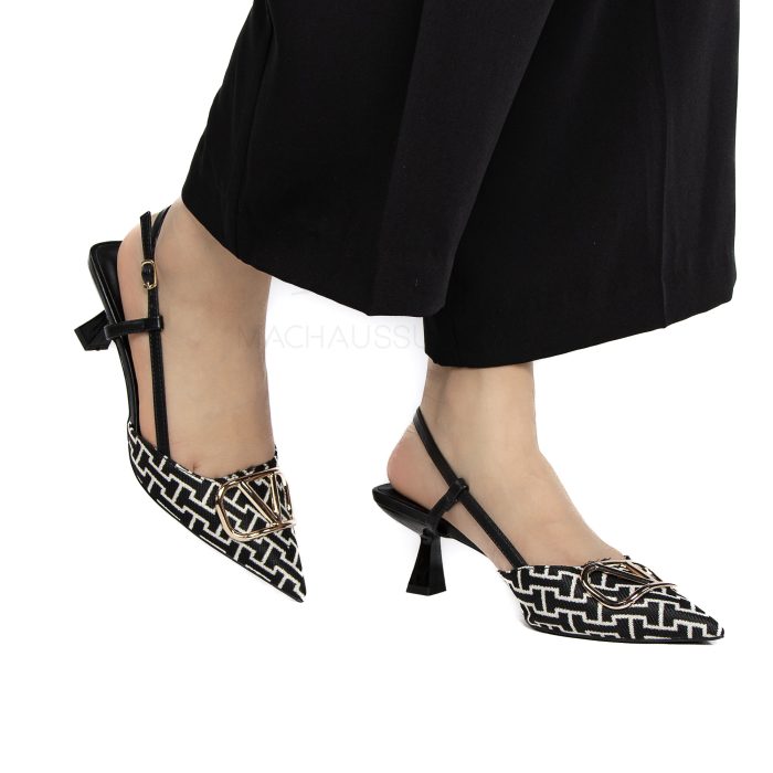 Sabra - Escarpins demi talon en Noir – Image 1