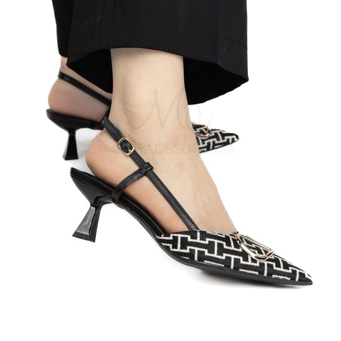 Sabra - Escarpins demi talon en Noir – Image 5