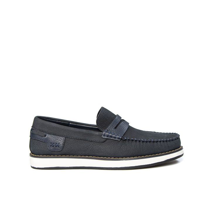 MAJD - Mocassins 100 % Daim Bleu – Image 1