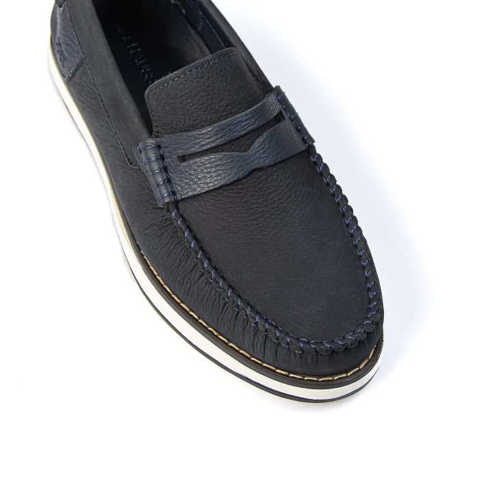MAJD - Mocassins 100 % Daim Bleu – Image 2