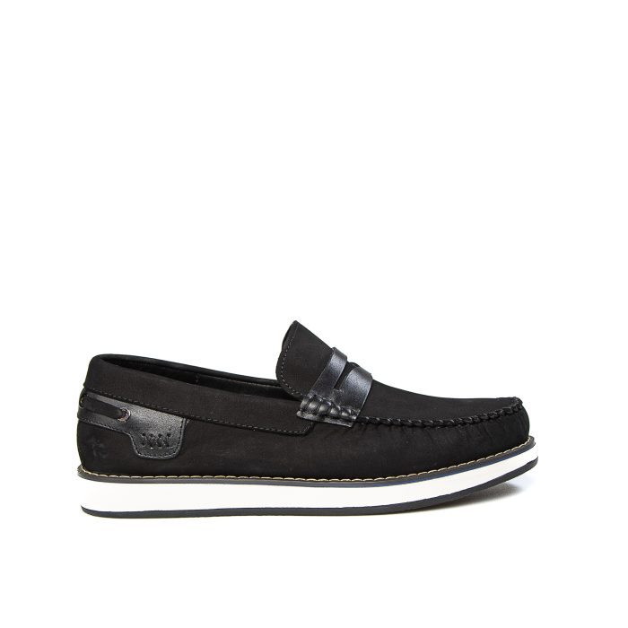 MAJD - Mocassins 100 % Daim Noir – Image 1