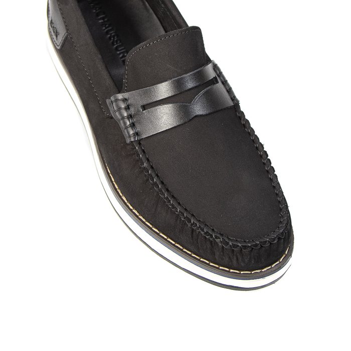 MAJD - Mocassins 100 % Daim Noir – Image 2