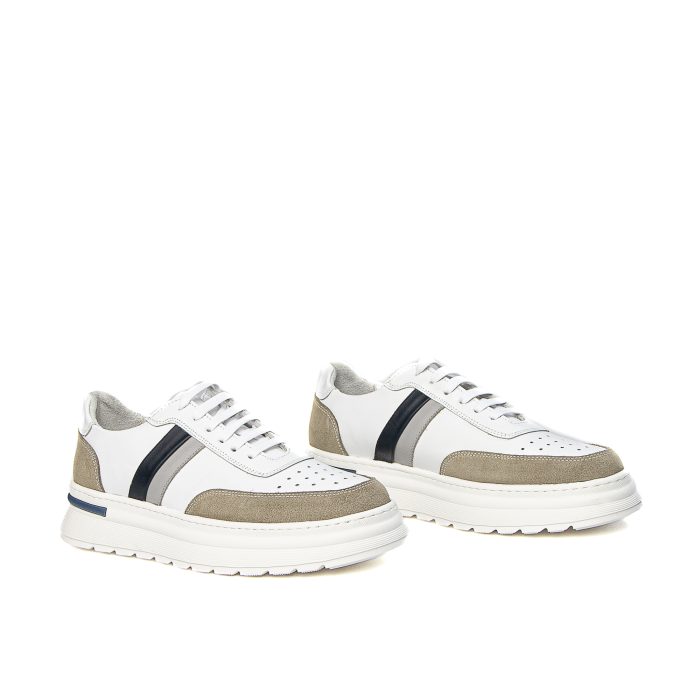 Manso – Baskets confortables en Blanc – Image 3