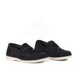 OPERA - Mocassins 100 % Daim bleu – Image 2