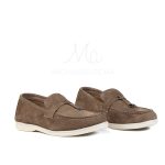OPERA - Mocassins 100 % Daim Kaki – Image 2