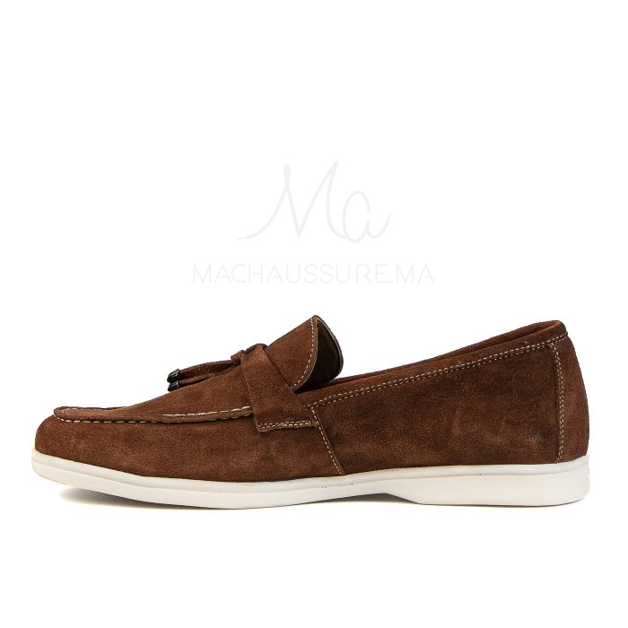 OPERA - Mocassins 100 % Daim Tabac – Image 3