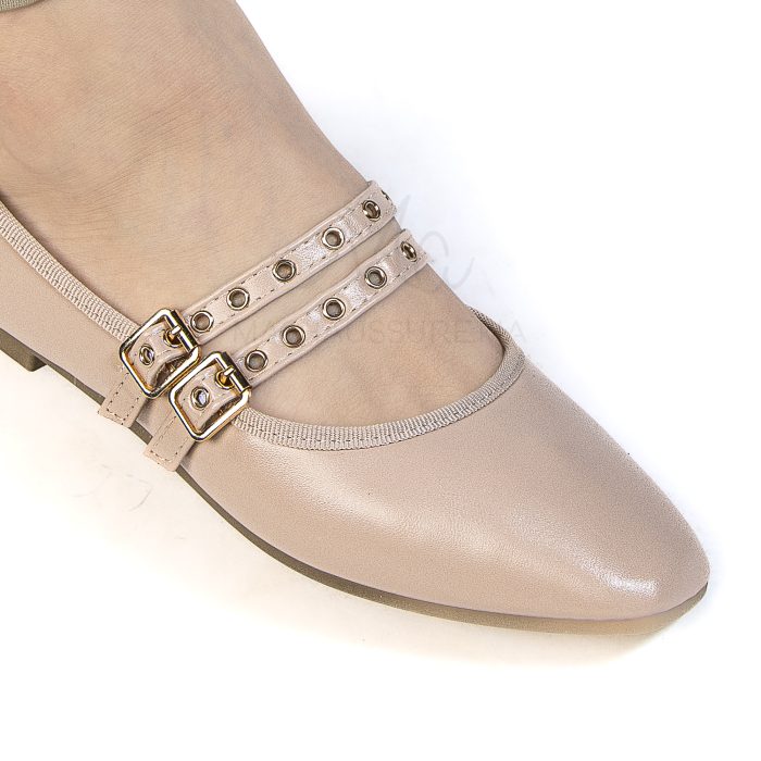 Farha – Ballerines Femmes en Taupe – Image 2
