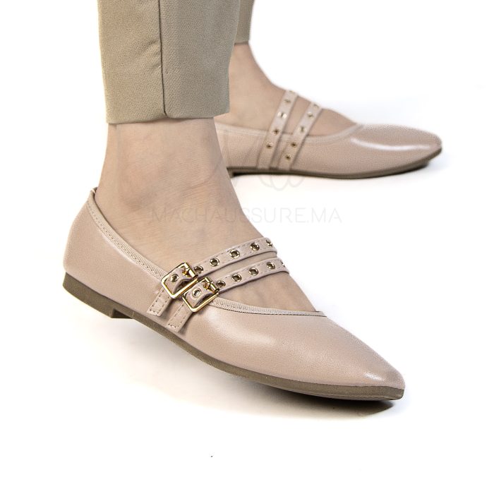 Farha – Ballerines Femmes en Taupe – Image 4