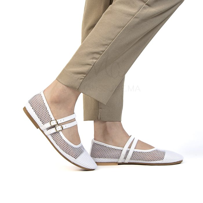 Marha – Ballerines Femmes en Blanc – Image 3