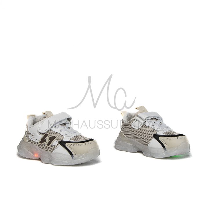 Jad – Baskets enfants en Beige – Image 3