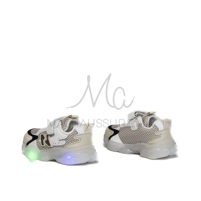 Jad – Baskets enfants en Beige – Image 5