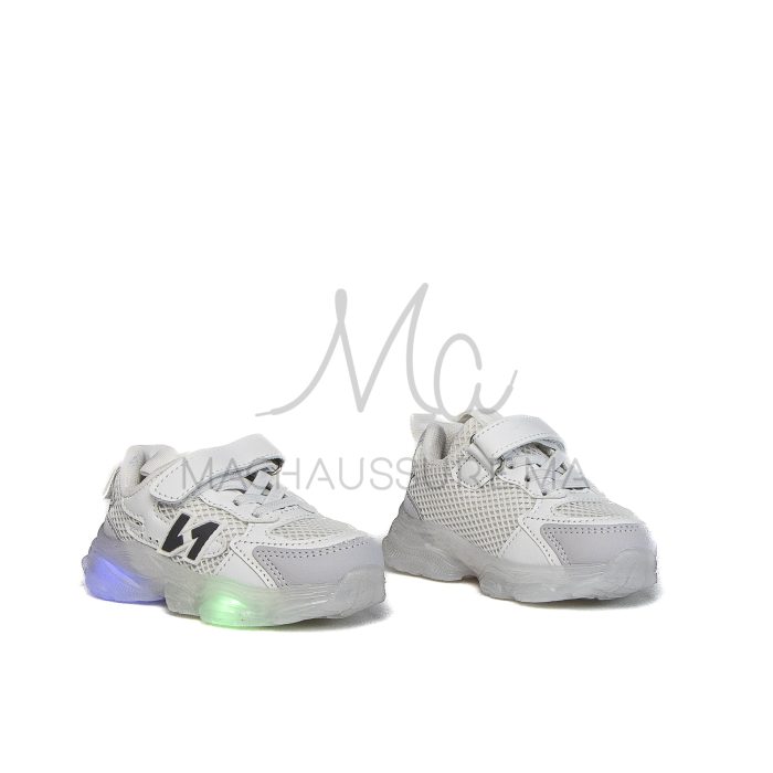 Jad – Baskets enfants en Blanc – Image 3