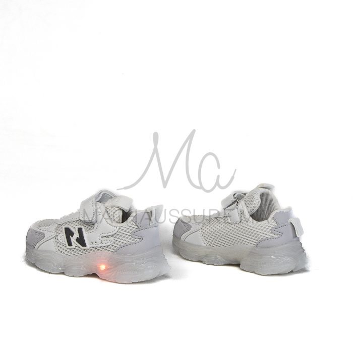 Jad – Baskets enfants en Blanc – Image 5