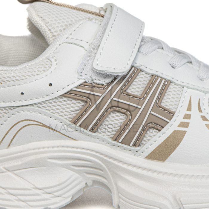 FlexRun – Baskets enfants en Kaki – Image 2