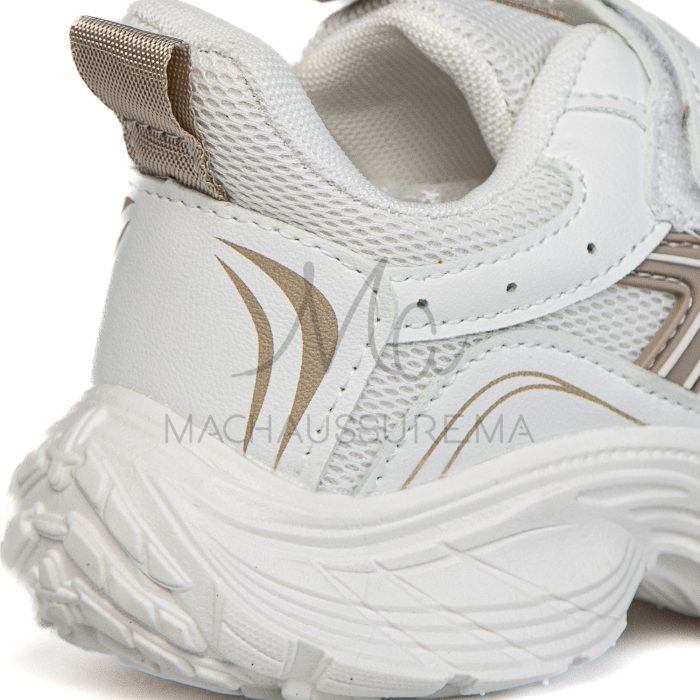 FlexRun – Baskets enfants en Kaki – Image 4
