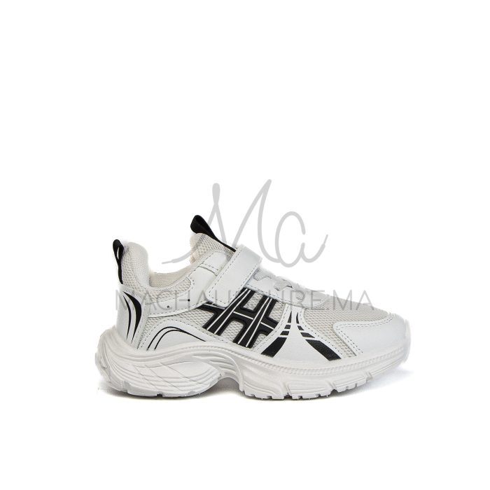 FlexRun – Baskets enfants en Noir – Image 1