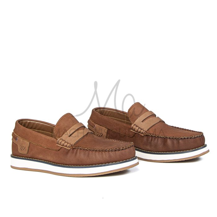 MAJD – Mocassins 100 % Daim Tabac – Image 3
