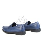 COLLEGE – Mocassins hommes 100% CUIR en Bleu – Image 5