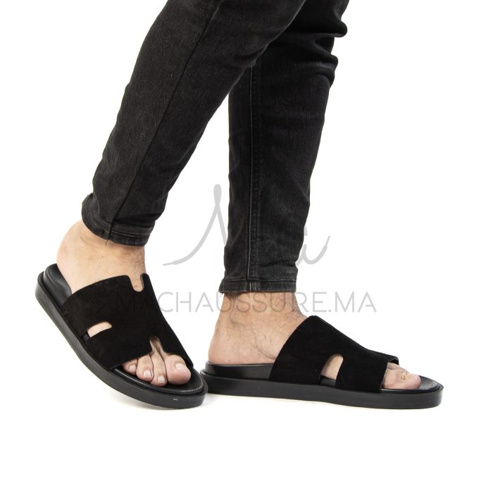 Abrid – Snadales Homme en Noir – Image 1