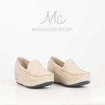 Bahia - Mocassins compensés femme en Beige – Image 2