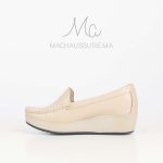 Bahia - Mocassins compensés femme en Beige – Image 3