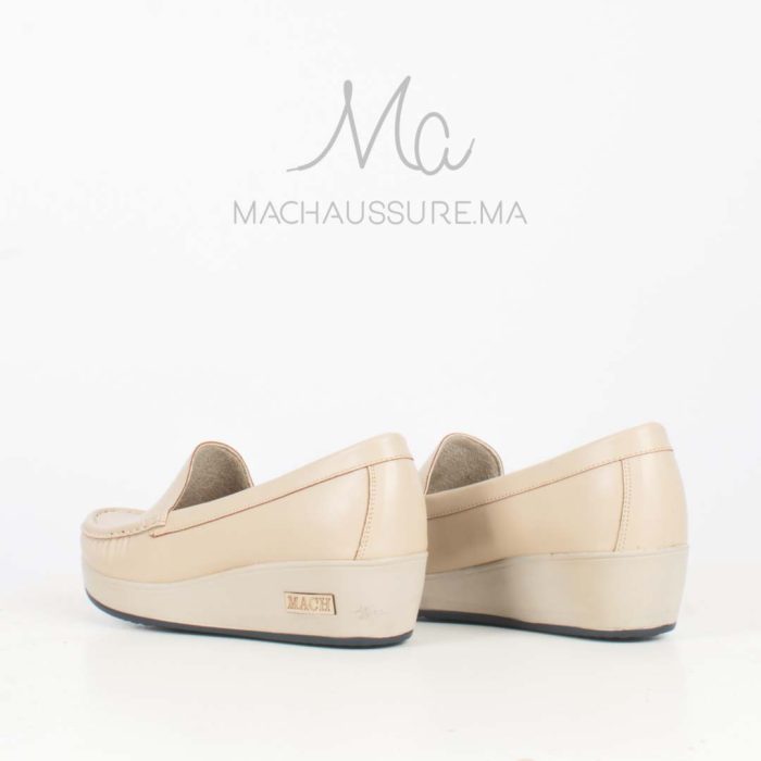 Bahia - Mocassins compensés femme en Beige – Image 4