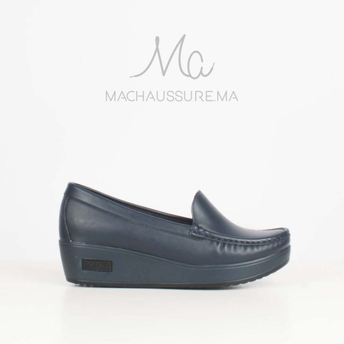Bahia - Mocassins compensés femme en bleu – Image 1
