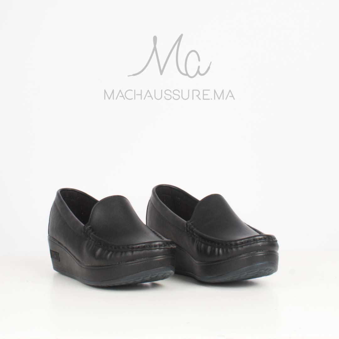 BI-49-MANoir-38_1 Bahia - Mocassins compensés femme en Noir – Image 2